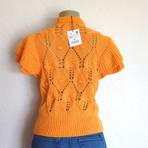 ZARA NEW CROCHET TOP M - Picture 4 of 5